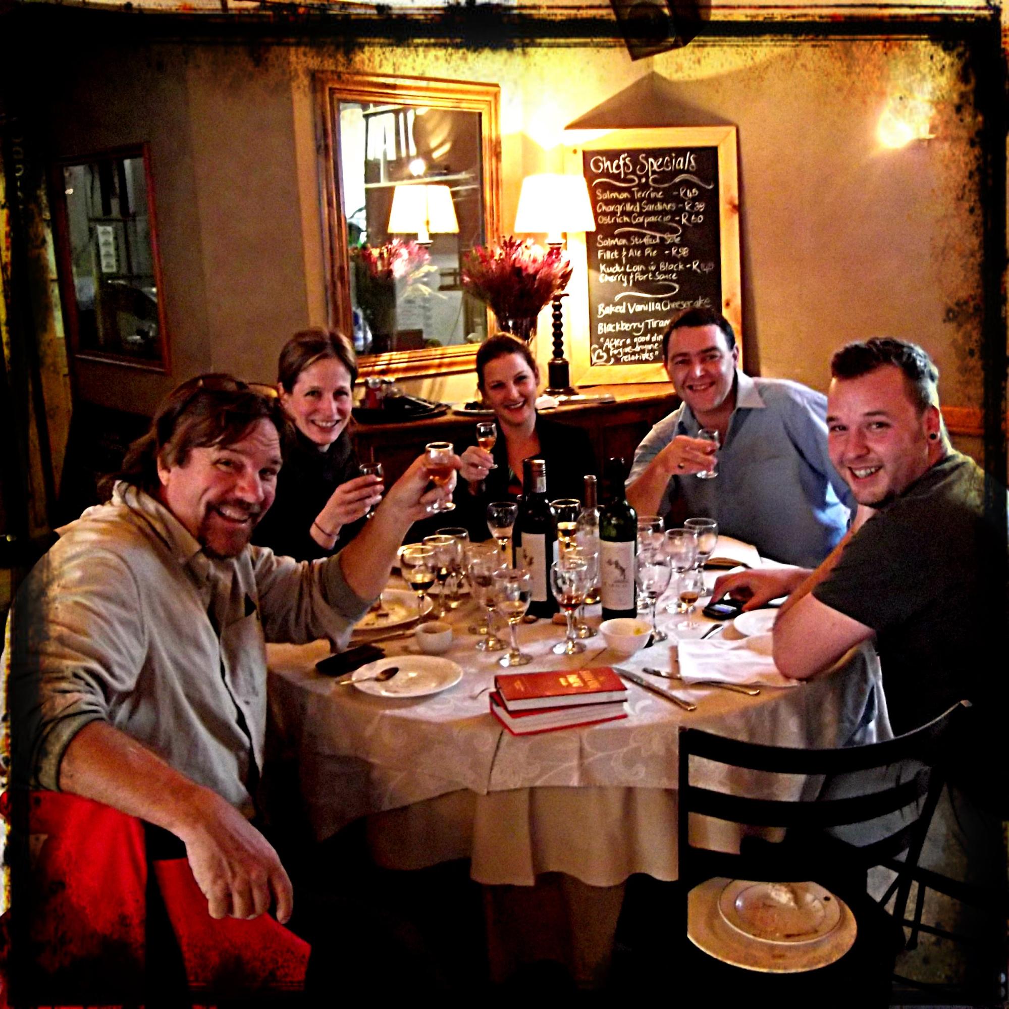 A Group of Friends Tasting Wine at a Restaurant