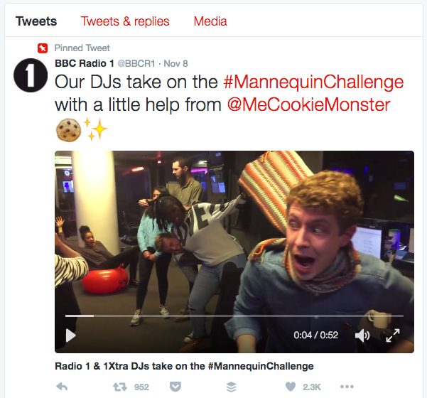 Radio 1 Twitter