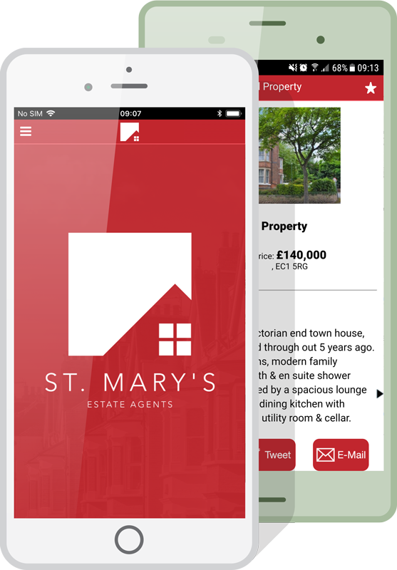 Estate Agent App Mockup