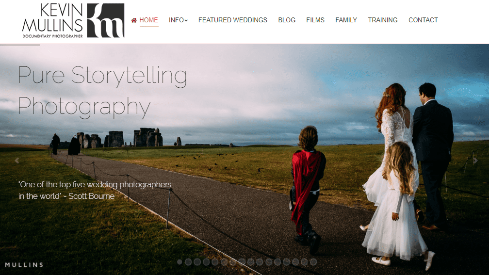 Kevin Mullins Photography Website