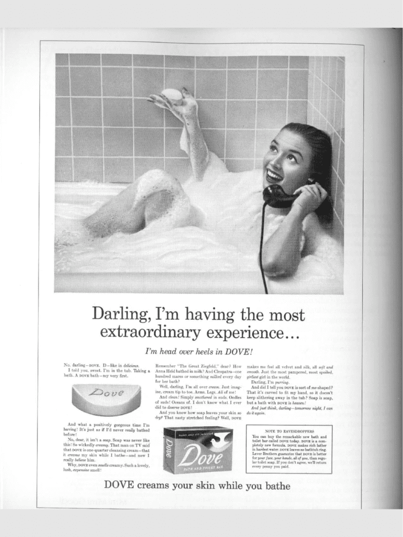 Dove Soap Advert in a Newspaper