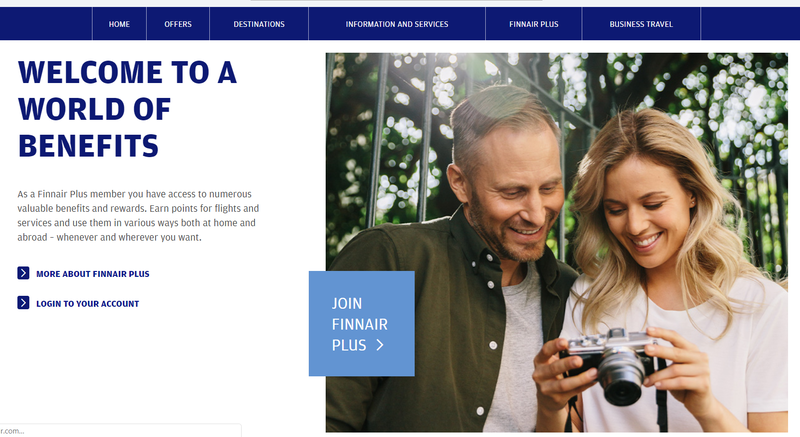 Airline Loyalty Reward Program Landing Page