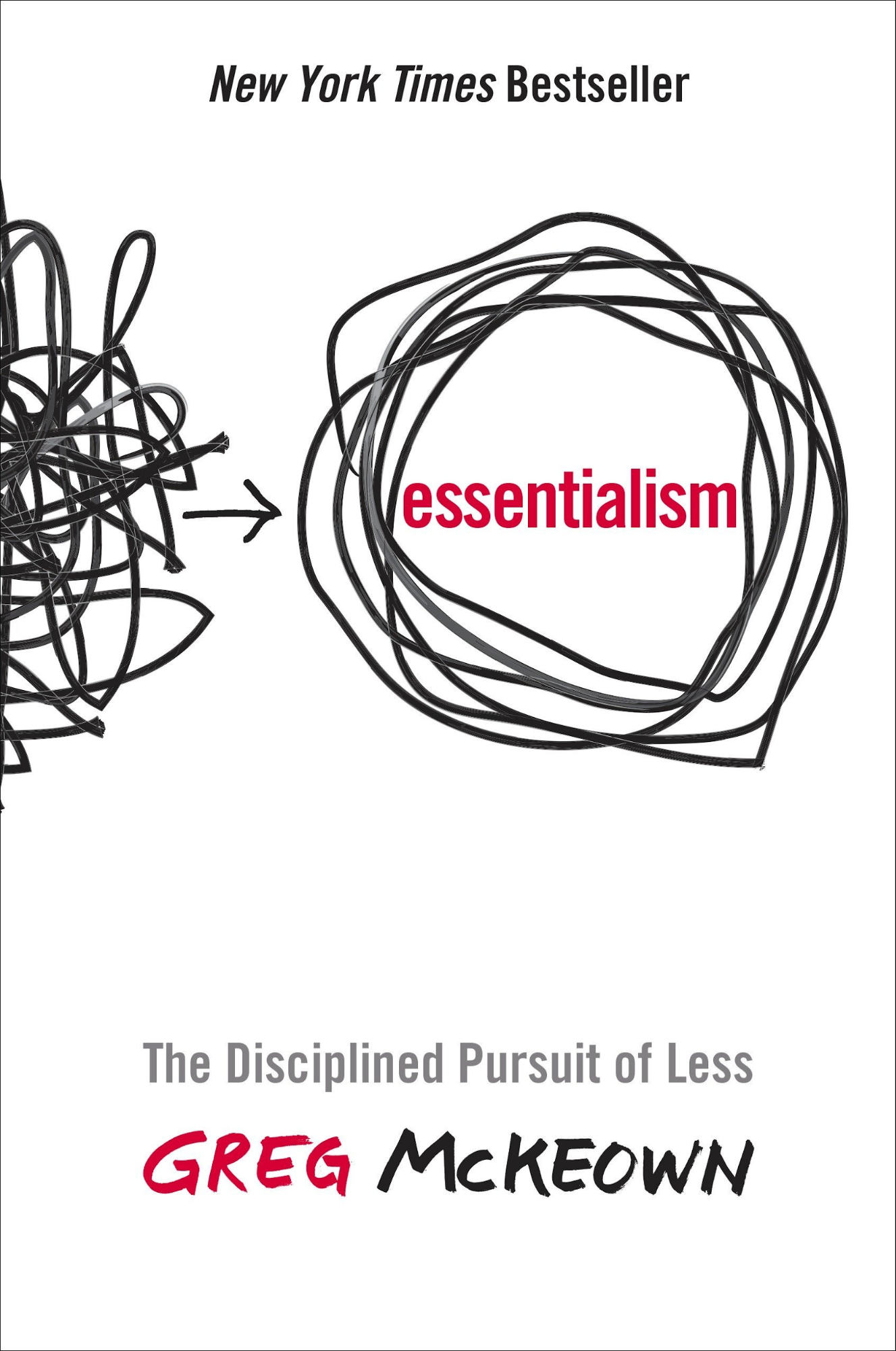 Essentialism: The Disciplined Pursuit of Less book cover