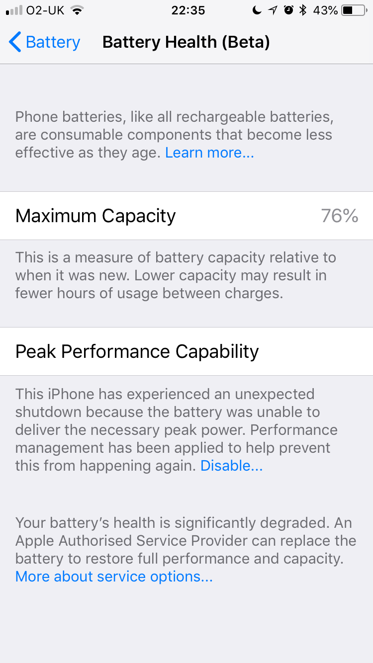 Iphone Battery Health