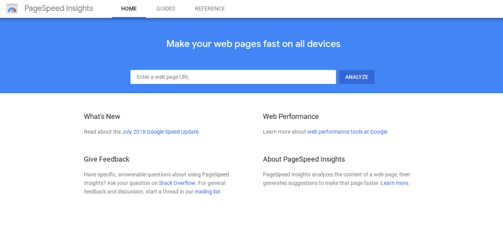 Pagespeed Insights