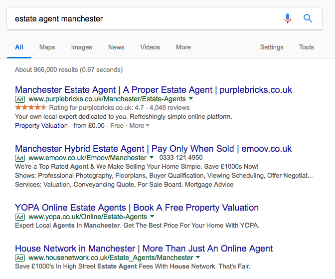 Real Estate Marketing PPC Ads