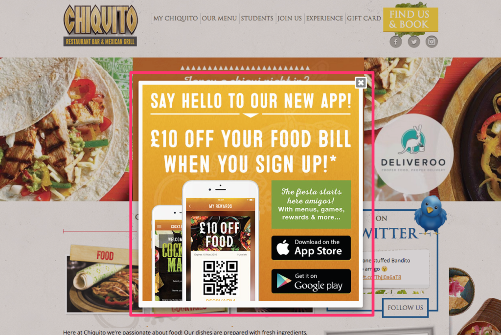 Chiquito App Promotion