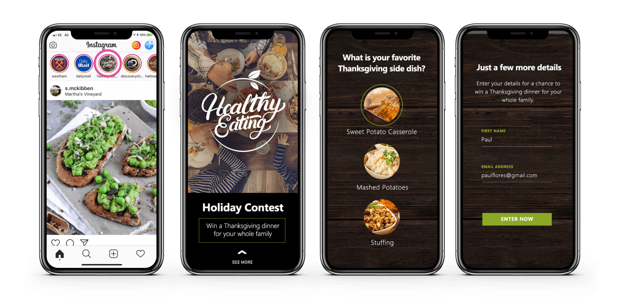 Instagram Stories Thanksgiving Marketing